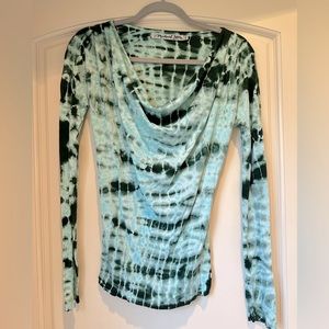 Michael Stars one size cowl neck long sleeved tee